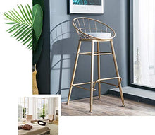 Kronleuchter Sedia da Bar Golden Home Sgabello Alto Sedia da Bar Dimensioni: 95x75x48cm