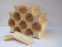 'portabottiglie da Block' in legno (confezione singola)