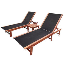 vidaXL Legno Acacia Set Lettino Sole 3 pz Giardino Spiaggia Sdraio Prendisole
