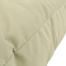 Edenjardi Cuscino con schienale piccolo per pallet, dimensioni: 40 x 60 x 16 cm, colore: beige, idrorepellente.
