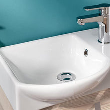Fackelmann – Set di mobili da Bagno sceno Ospiti WC 3 Pezzi 45 cm Bianco Antracite con mobiletto da Bagno & Ceramica Bacino & LED Specchio Element