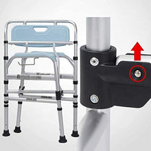 Cresciuto Toilet Seat Pieghevole Commode, Commode Sedia for WC è Regolabile in Altezza
