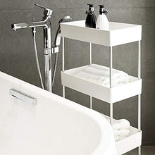 Bradoner Moderno a Quattro Piani in plastica Bianca + Bagno in Alluminio casa Bagno Rack/mensola