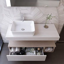 bonussi Mobile Bagno Sospeso 110 cm Lavabo Specchio e 1 Cassettone Ansel