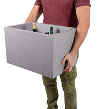 EDA - Set di 10 contenitori per bottiglie in polistirolo, 35 x 29,5 x 50 cm