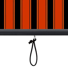 Tenda a rullo per esterni, 170 x 250 cm, arancione e marrone
