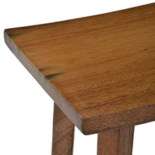 BIGTO - Sgabello da bagno in legno massello Suar 50 x 30 x 50 cm