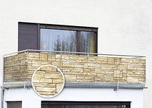 Wenko Copribalcone con Motivo Decorativo in Pietra - 500 x 85 cm