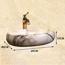 Lavabo Ovale da Bagno Retro Creative Jingdezhen Ceramic Hotel Lavabo antispruzzo Lavabi