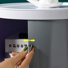 Comodini a 2/3/4 ripiani, comodino rotondo in plastica, comodino con cassetti e porta scorrevole, per camera da letto, soggiorno, armadio, comodino, facile da montare