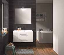 Allibert - Mobile sottolavello, 90 cm, con specchio