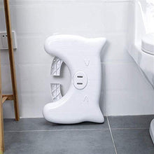 Adesign Sgabello da Toilette Pieghevole, Antiscivolo Bagno Toilet Step Sgabello, Antitipazione Sgabello Naturale e Confortevole