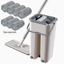 SSAYY Mop Mop Cloth con Secchio Secchio Mop Wringing Mop Auto Bagnato E Sistema di Pulizia Lavaggio A Secco in Mop in Microfibra