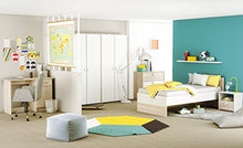 13Casa - Easy A6 - Comodino. Dim: 33x42x43 h cm. Col: Bianco, Acacia. Mat: MDF., legno_composito