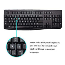 Keyboard Stickers Sostituzione Inglese Non Trasparente Con Sfondo Nero Su Bianco Lettering Per Notebook Desktop Decorazione Parete 3pcs