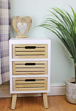 HoitoDeals - Scaffale portaoggetti con 3 cassetti in legno naturale, con gambe rimovibili, per uso domestico