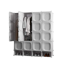 Cassapanche GGJIN Armadio stratificato Bianco Combinazione della Stanza Camera da Letto dello Studente di College Montaggio Semplice Push-Pull Moderna