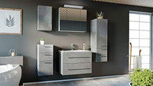 Set di mobili da bagno OPTIMO 80cm (5 pezzi) grigio cemento
