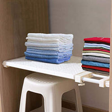 LouisaYork - Divisorio per mensole regolabile, per armadio, armadio, armadio, cucina, frigorifero, libreria, lunghezza 53-90 cm