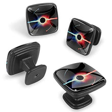 Universo Terra Galaxy Pomelli per Porta Set di 4 Pomelli per Mobili Manopole per Cassetti Cucina Armadio Vetro