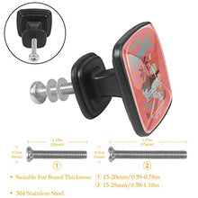 4 PCS Pomelli per Porta,Pomolo per Mobile,Pomelli per Mobili con Viti,Maniglia per Armadietto,Pomelli per Porta,Pomelli per Cassetti per Porta,Armadio,Cassetto e Credenza,L'isola dei dinosauri