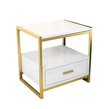 SLL- Marmo Comodino Rack Nordic Ins Luce Dorata di Lusso Moderno Semplice Dormitorio Camera Armadio di immagazzinaggio