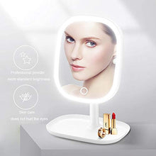 Specchio per Trucco a LED, Specchio per Trucco a LED, Specchio ad Alta Definizione da 8,4 Pollici, dimmer Continuo, Ricarica USB, Rotazione Specchio a 180 °, Specchio per Il Trucco del Desktop