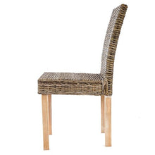 Set 4x sedie Littau Kubu rattan sala pranzo 56x43x89cm