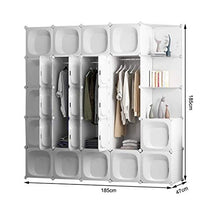 Cassapanche GGJIN Armadio stratificato Bianco Combinazione della Stanza Camera da Letto dello Studente di College Montaggio Semplice Push-Pull Moderna