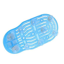 Di sicurezza a Pedale Doccia Scrubber Cleaner Massager Spa Esfoliante Rondella di Lavaggio Pantofola (blue)