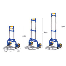 Carrello Portapacchi Pieghevole Portatile in Lega di Alluminio