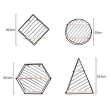 Semplicità Elegante Scaffale Scaffale a Muro Mobile Scaffali Iron Art Semplice Multifunzione Geometrico Salva Spazio, 4 Dimensioni, HJJ, C30CM
