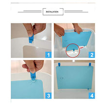 HBIAO Armadietto per Bambini Armadietto in plastica ABS Comodino da Comodino Quadrato a Doppio Strato,Blu