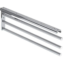 Gedotec H6006 - Portasciugamani estraibile per bagno e cucina, cromato lucido, 3 bracci, lunghezza 465 mm, prodotto in Germania, 1 pezzo