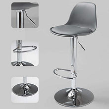 Sedia da Pranzo Stools Regolabile con Schienale E Poggia-Piede,Altezza di Sollevamento Peneumatica,Sedile Gireggiatore,per Studio,Salone E Contatore,Sedie Home Desk.