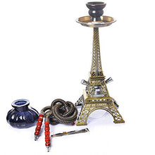 XJJY Set di Acqua dell'Acqua della 55CM SHISHAH Set (Torre Eiffel) con 2 Tubi Flessibili, pinze e Accessori di Carbone