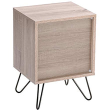 Q-HL Comodino Cabina da Comodino Cabinet Storage Comodino 1 Cassetto con Manici in Metallo E Corridori per Camera da Letto Soggiorno Camera da Letto