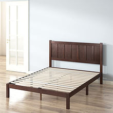 ZINUS Adrian 31 cm Letto in legno con testiera | Base in legno massello | Supporto per doghe in legno | Facile da montare | 140 x 190 cm | Stile rustico