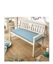 Pureday Garden Bench Anchor - Panchina in Legno Marittimo - 2 posti - Legno di eucalipto - Bianco