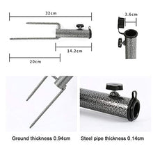 HUSHUI Mandrino da Giardino per Esterni Supporto per Manico per ombrellone