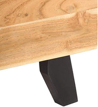 Comodino Comodini Laterale Tavolino for Camera 40x30x51 cm Solido Legno di Acacia Hyococ