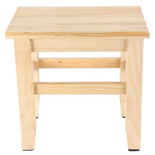 Ongoion Sgabello Quadrato, Sgabello in Legno massello, Pratico Bagno per Camera da Letto di Altezza ridotta per Soggiorno, Lavanderia