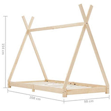 FAMIROSA Giroletto per Bambini in Legno Massello di Pino 90x200 cm-3357