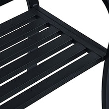VidaXL - Panca da giardino, 125 cm, colore: Nero