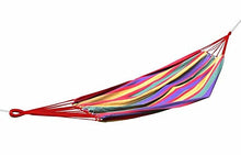 ISO TRADE Amaca da Giardino Terrazza Campeggio Colorato Cotone Max 150kg 185/82 cm 1126