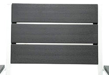 Set Tavolo e 6 Sedie da Giardino in Acciaio Altair Bianco e Grigio Antracite