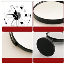SPPTY Specchio a Doppia Faccia da controsoffitto Specchio ingranditore a Rotazione HD a 360 ° (5 Pollici/Nero Opaco)