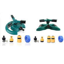 kdjsic Irrigatore Automatico d'Acqua da Giardino Rotante a 360 Gradi 3 ugelli irrigazione Erba Prato impianto di irrigazione Strumenti per Tubi
