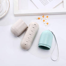Lazder, contenitore per pillole per 7 giorni, contenitore per pillole, contenitore per medicine e vitamine, impermeabile, portatile da viaggio
