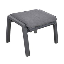 Gartentraum Sgabello da Giardino in Alluminio Grigio Scuro - Sgabello Omare